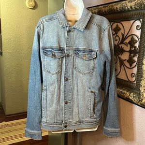 Must Have Mens Blue Denim Jean Jacket by Hollister Sz M